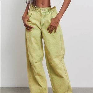 BDG Rih Low-Rise Extreme Baggy Jean (LIME) - never worn